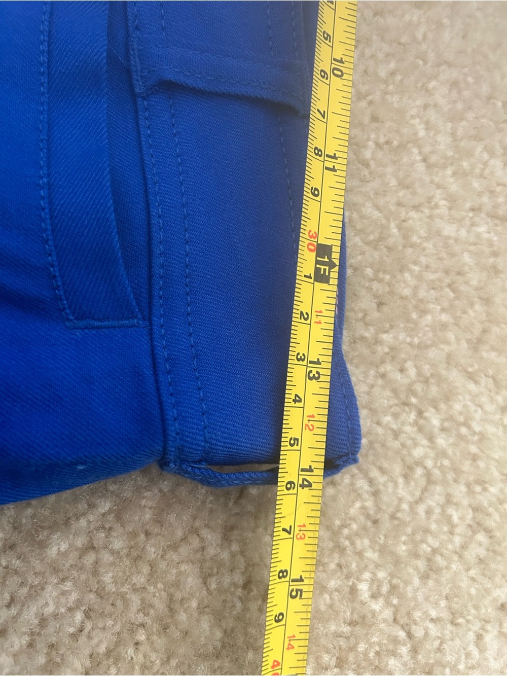 Anthropologie Blue High-Rise Wide-Leg Pants - Picture 7 of 7